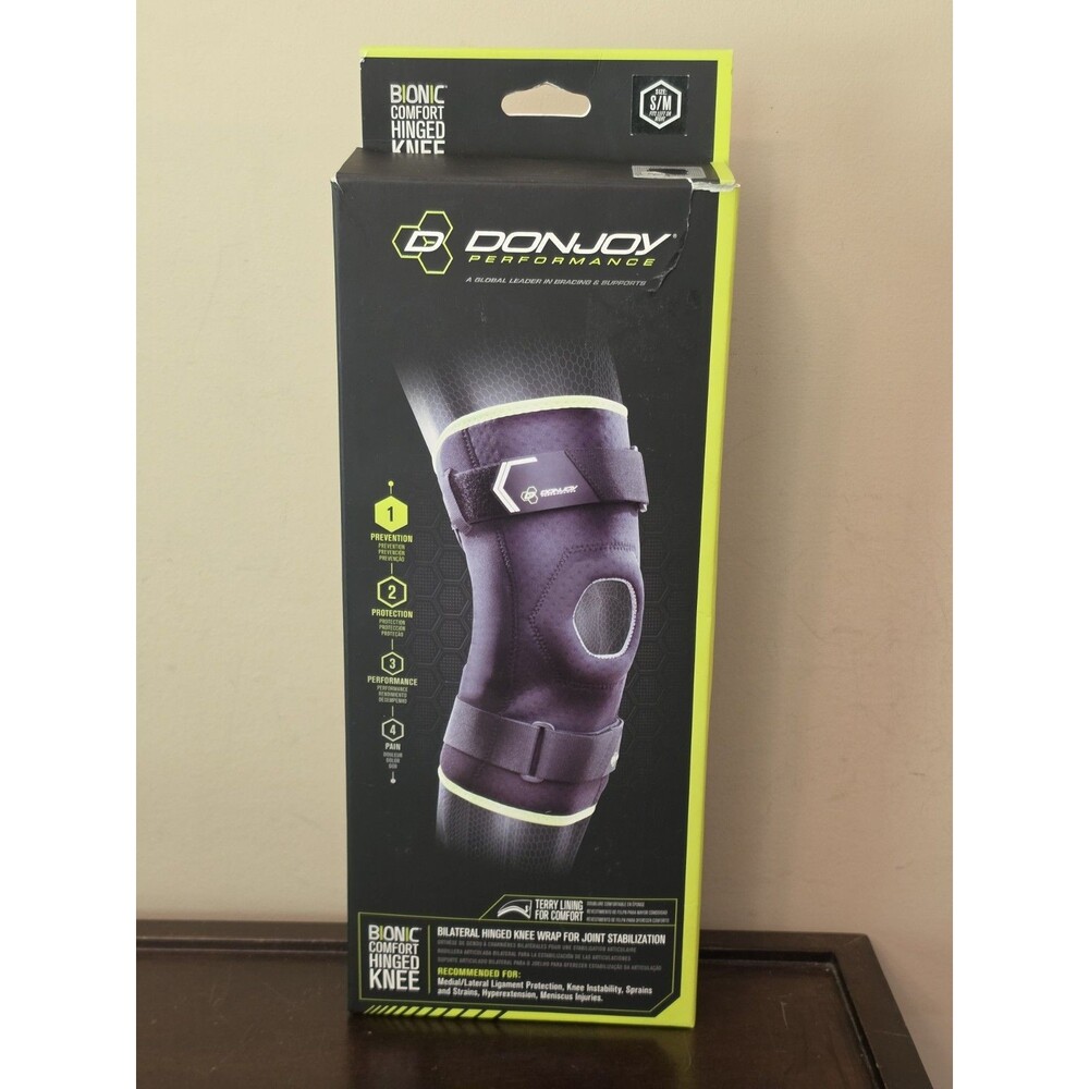 Donjoy Bionic Bilateral Hinged Knee Wrap Joint Stabilization - Size S/M